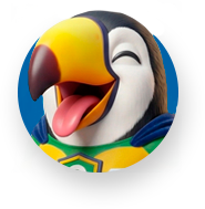Mascote Tuca sorrindo
